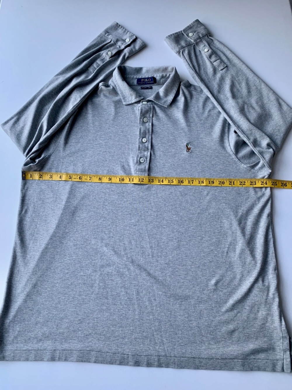 Polo Ralph Lauren Men's Gary Long Sleeve Polo Shirt Pima Cotton Size XXL - Picture 5 of 10